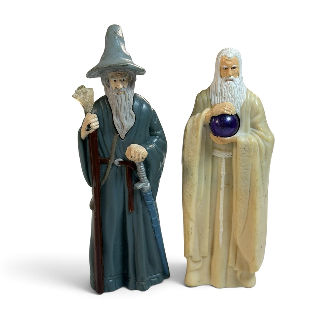 Lord of the Rings Gandalf Saruman Burger King Figures Lot NLP Inc BKC